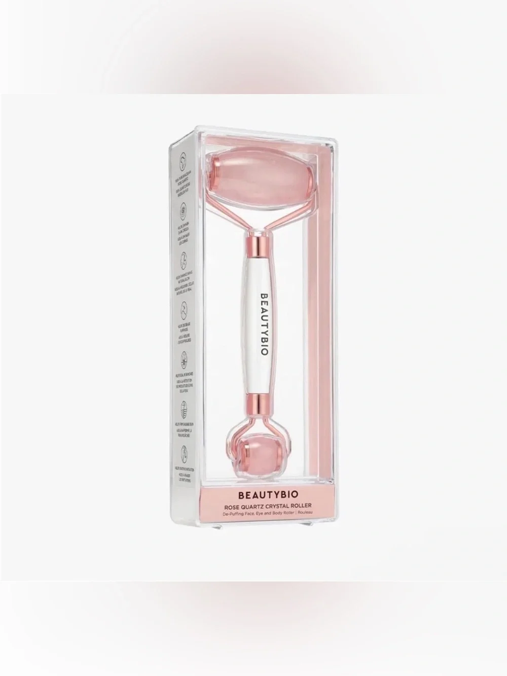 BeautyBio Rose Quartz Crystal Facial Roller